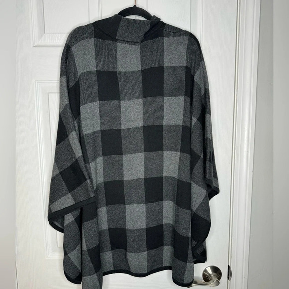 RAFAELLA NWT Charcoal Tweed Heather Checkered Black and Gray Zipper Size 2x - Picture 2 of 7